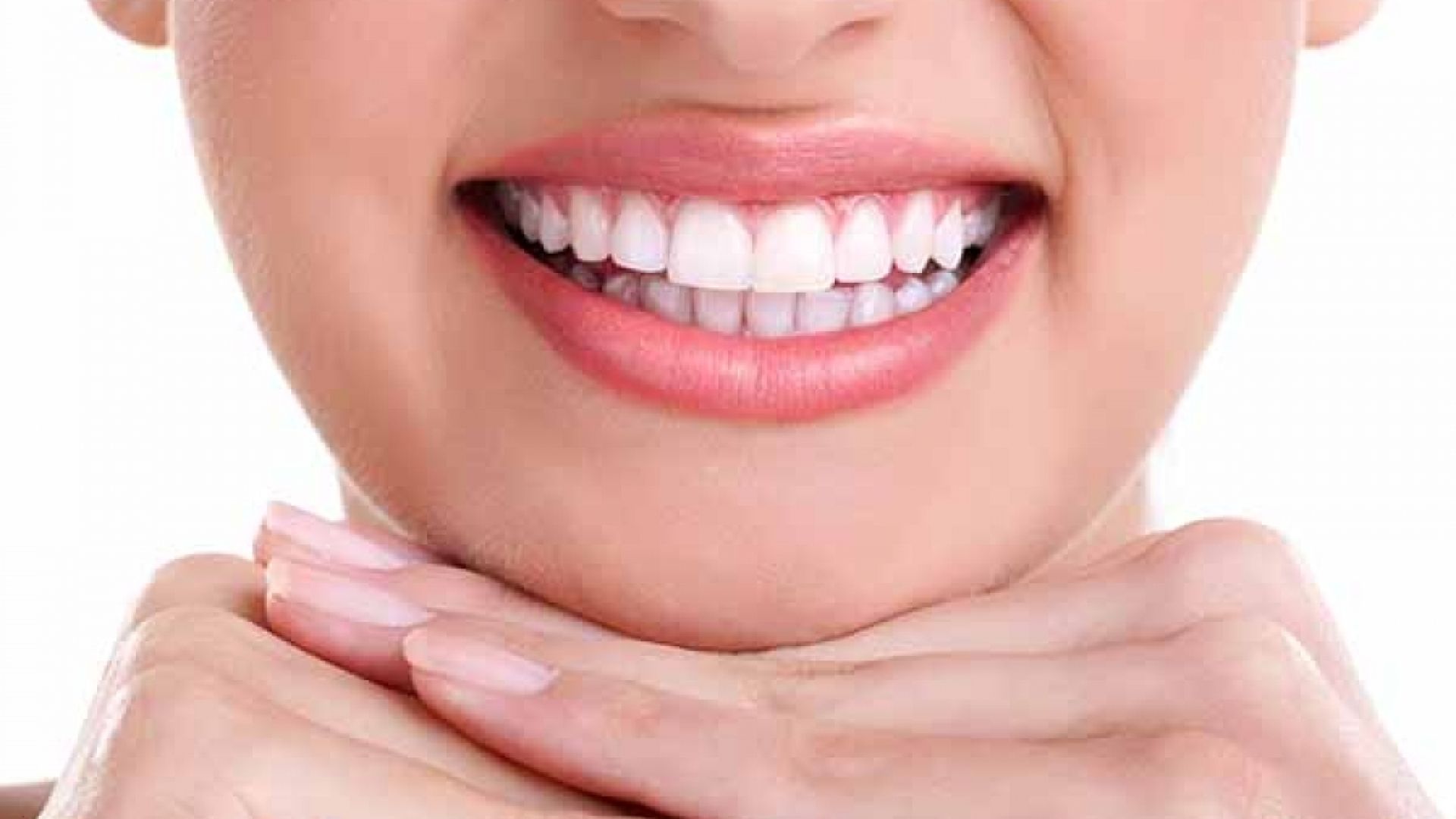 Woman with a white smile